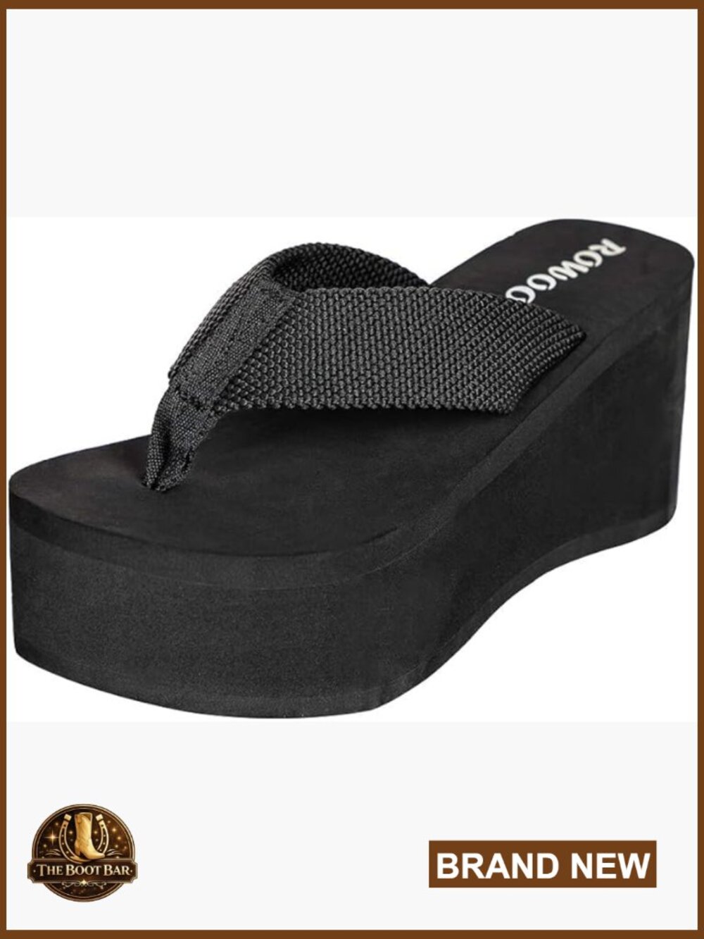 Wedge Sandals Platform Webbing Flip Flops